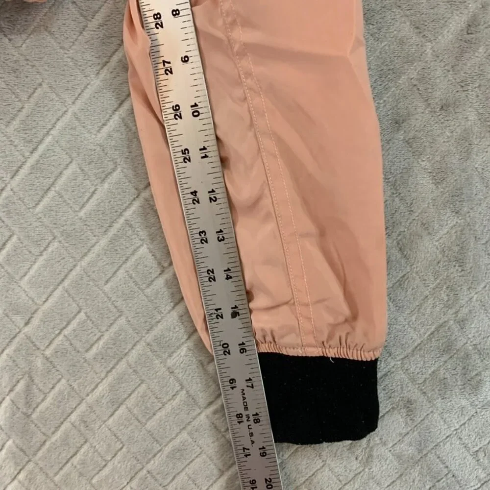 Better Be Womans Large Cropped Jacket Pink Full Zip Adjustable Sandy Grease